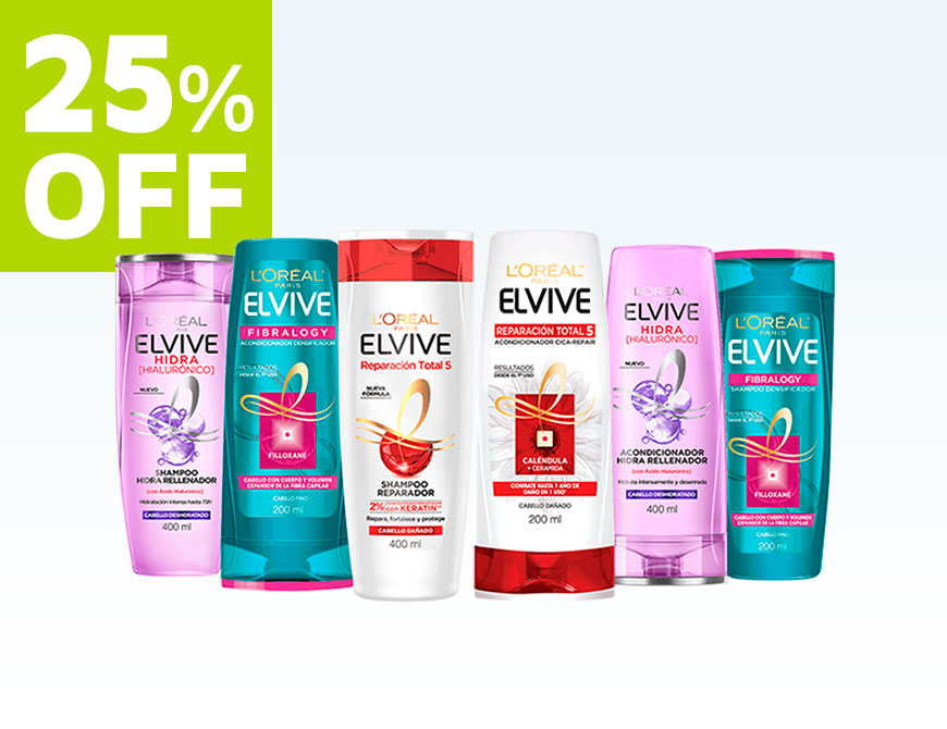 Elvive Shampoo y Acondicionador